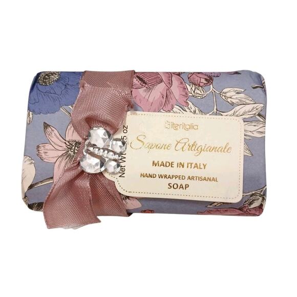 Italy GARDENIA Italian Soap Gift Wrapped Butterfly Jeweled Lingerie Drawer Mom - Picture 1 of 7